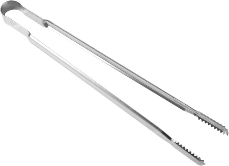Lange grilltang Voedsel tang Koken en grillen Roestvrij staal 398 cm Wit