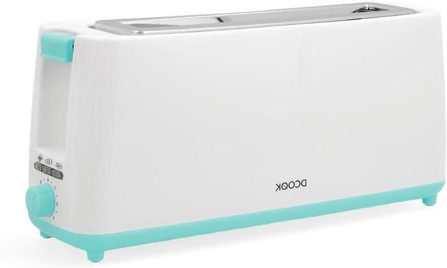 Lange Sleuf Broodrooster 800W Wit - Foto 2