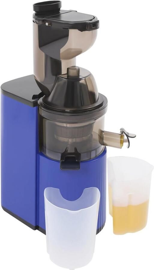 Elektrische Sapcentrifuge Slowjuicer Gezond Sappen Maken Hoge Sapopbrengst 8 cm Vulopening Blauw
