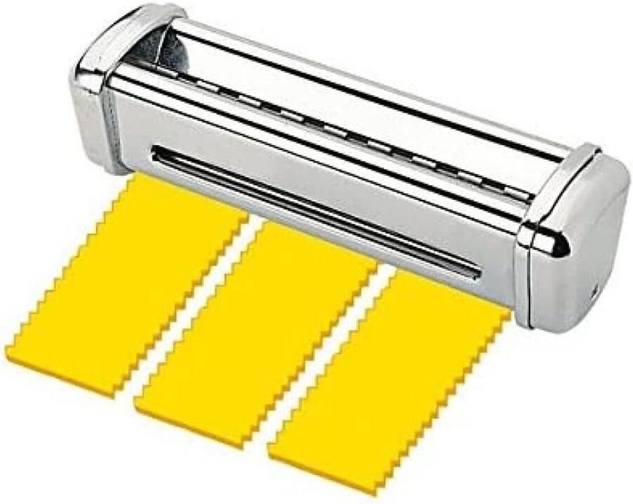 Lasagne Snijder Pastamaker Verse Pasta Maken Gemaakt in Italië 10x10x36 cm Zilver