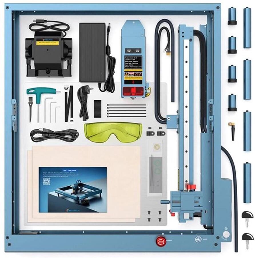 Lasergraveermachine – Laser Cutter – Graveerprinter – Snijmachine – 400 X 400 mm Werkoppervlak – 40W Lasermodule