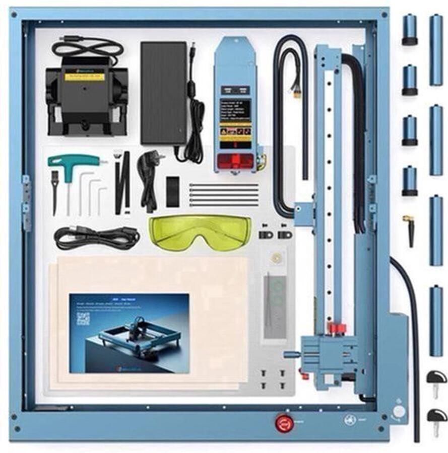 Lasergraveermachine – Laser Cutter – Graveerprinter – Snijmachine – 400 X 400 mm Werkoppervlak – 40W Lasermodule