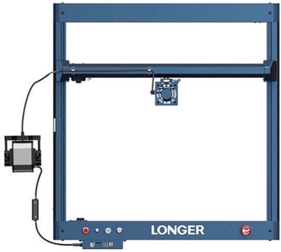 Lasersnijmachine Laser B1 40W 450x440 mm Graveeroppervlak 44-48W Vermogen Aluminium Behuizing Voor Hout Acryl Metaal