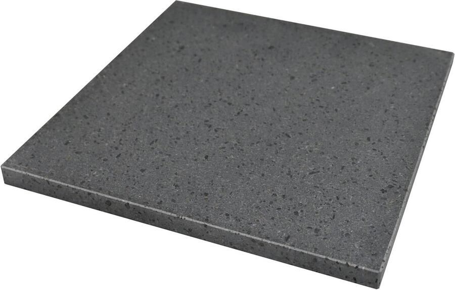 Lavasteen Grillplaat Bakplaat Steen Gelijkmatig Grillen Natuurlijke Antiaanbaklaag 55 x 30 cm Grijs