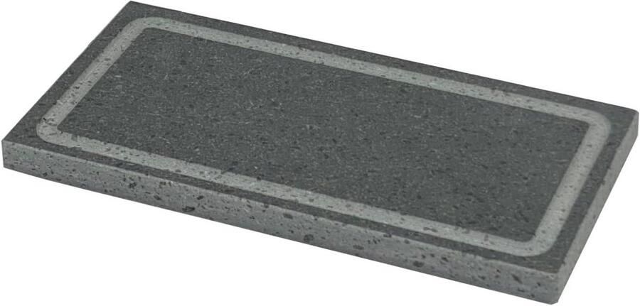 Lavasteen Grillplaat Baksteen Grillpan Gelijkmatig Grillen 100% Natuurlijk Materiaal 15x30x2 cm Grijs