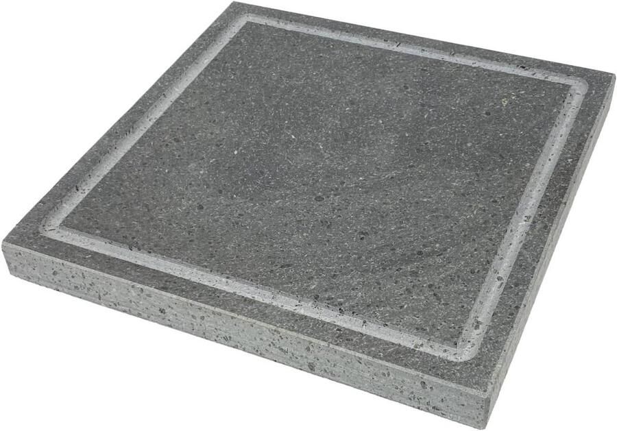 Lavasteen Grillplaat Grillsteen Pizzaoven Gelijkmatig Garen 100% Natuurlijk Materiaal Maat S Groen