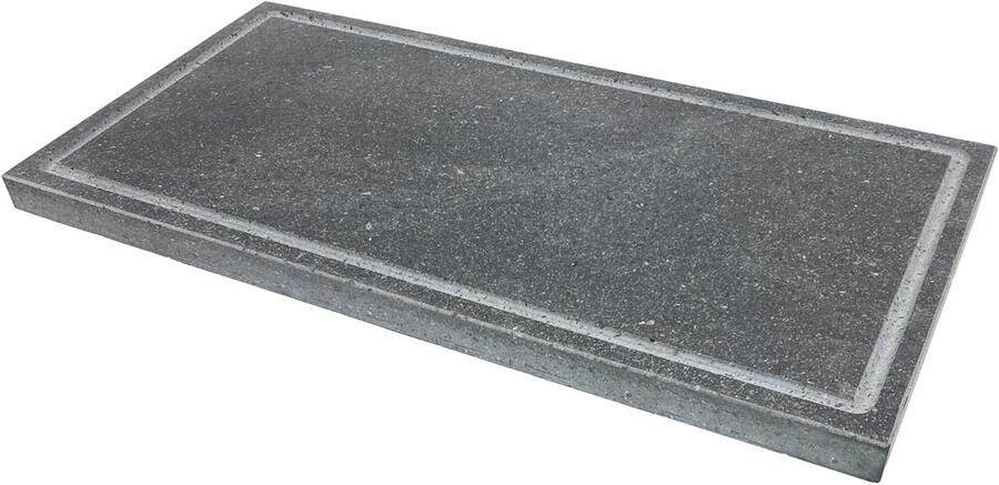 Lavasteen Grillplaat Bakplaat Steen Gelijkmatig Grillen Natuurlijke Etna Steen 60x30x3 cm Grijs