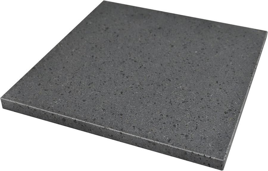 Lavasteen Plaat Grillsteen Bakplaat Gezond Bakken Natuurlijk Anti-aanbak 40 x 25 cm Grijs
