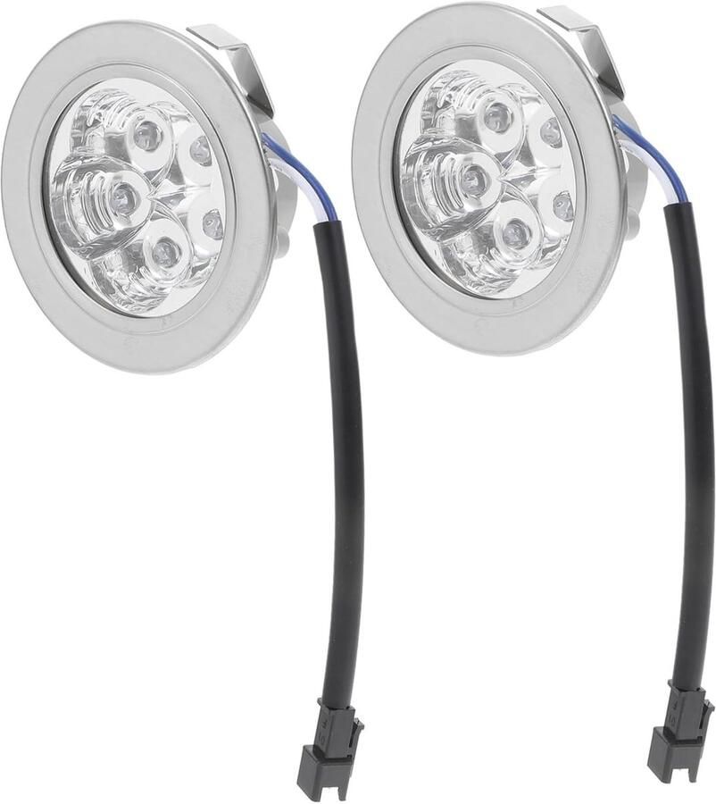 LED Afzuigkap Lampen Keukenverlichting Koken Verlichten Stoom en Trillingenbestendig 7x7x3 cm Zilver
