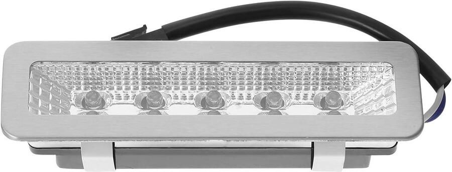 LED Afzuigkaplamp Keukenlamp Vervanging Koken Verlichten Brede Lichtverdeling 12 x 33 x 3 cm Zilver