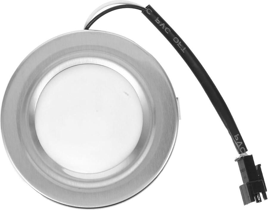 LED Lamp Vervangingslamp Keuken Kookplaat Verlichting Vochtbestendig Ontwerp 7 cm Zilver