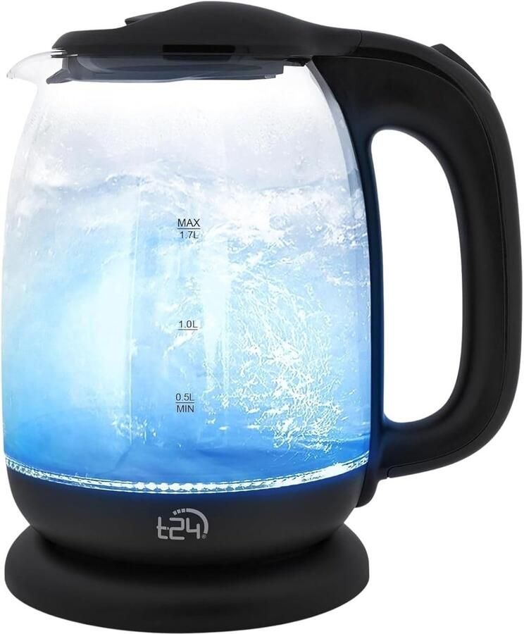 LED Waterkoker Borosilicaatglas 2200 W Vermogen 1 7 Liter Capaciteit Voor Thuis en Kantoor
