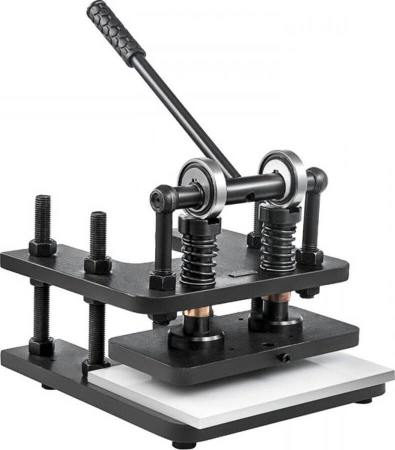 Lederen snijmachine Embossingmachines voor verschillende materialen Handleiding 28*14CM lederen logoprinter