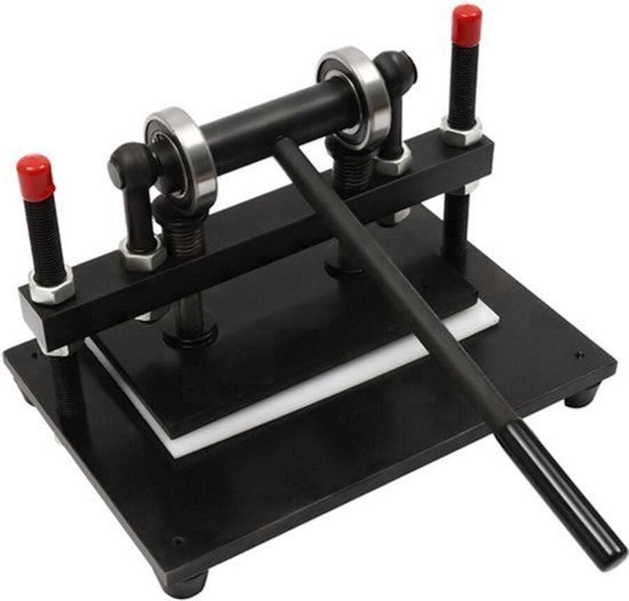 Lederen Snijmachine Handmatig 100 mm Snijdikte 31 cm Voerbreedte Staal Zwart Voor Leer En Stoffen