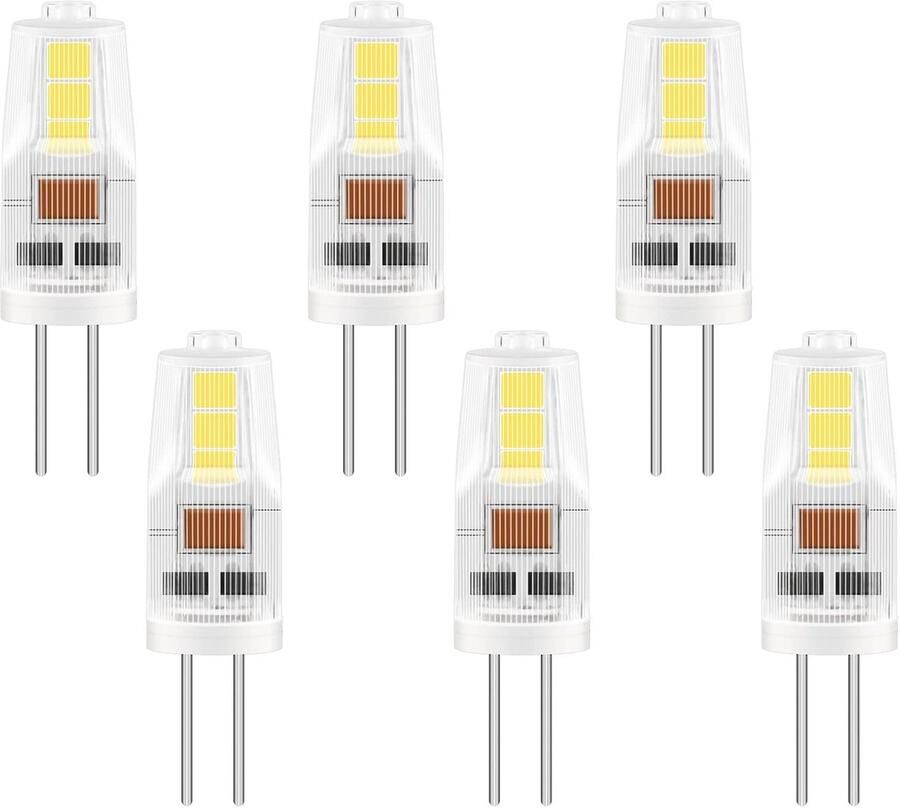 Ledlampen G4 Energiezuinig licht Afzuigkap verlichting Bespaart 90% energie 6 stuks Koud wit