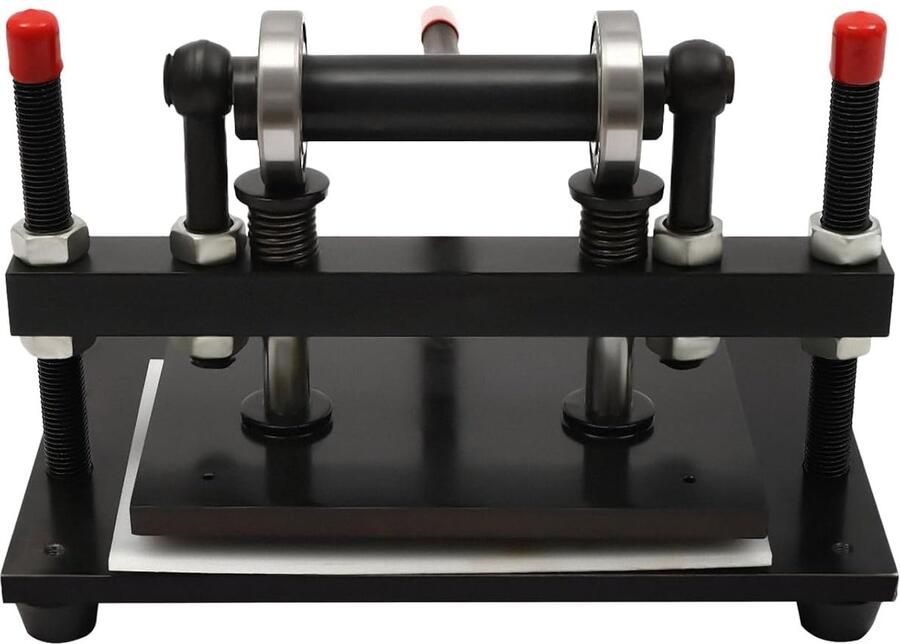 Leer Snijmachine Stansmachine Handmatig Materialen Bewerken Verstelbare Druk 26x16 cm Zwart