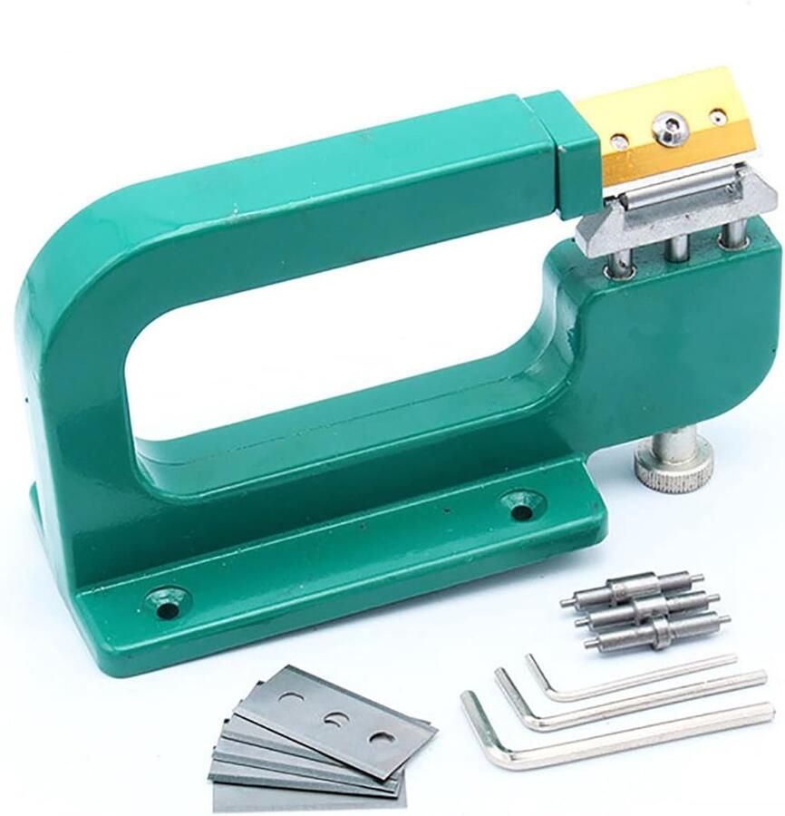 Leer Splitter Leerschilmachine Ambacht Leer Bewerken Verstelbare Hoogte 180x70x105mm Groen