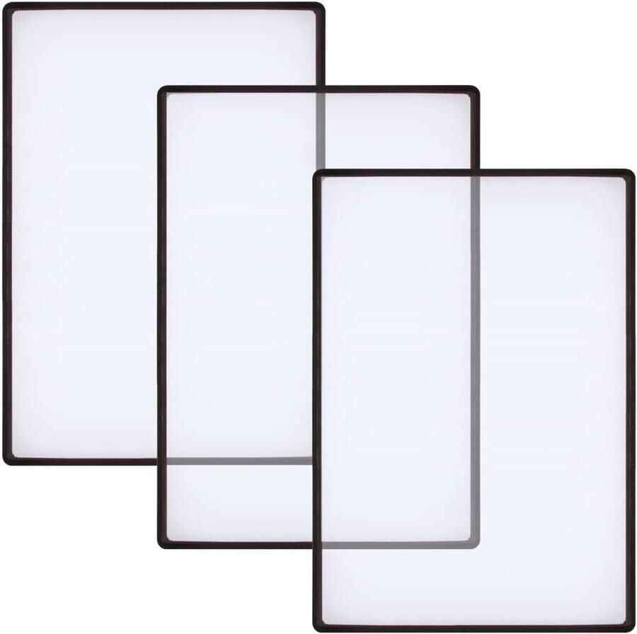 Leesloepen rechthoekige leesloep in DIN medium grootte 3X vergroting lens kunststof leesloep volledige pagina's Fresnel Lens loep voor senioren lezen boeken landkaarten