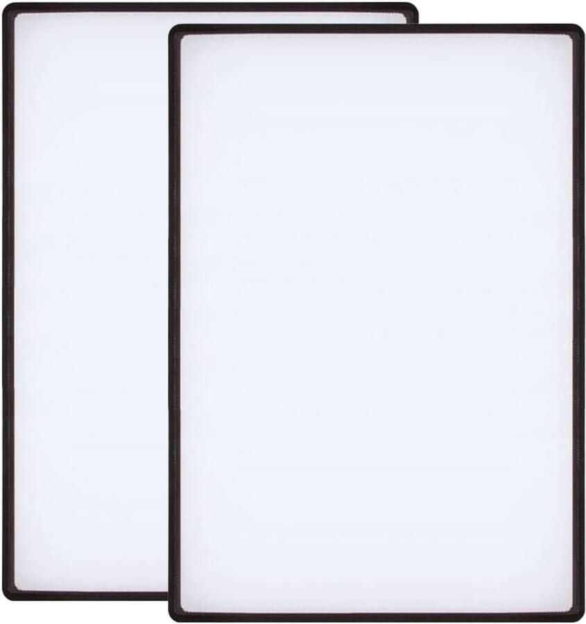Leesloepen vergrotingsglas 2 stuks voor hele pagina's Fresnel lens 3 x (300%) voor senioren en om te lezen sieraden boeken landkaarten (180 x 120 mm)
