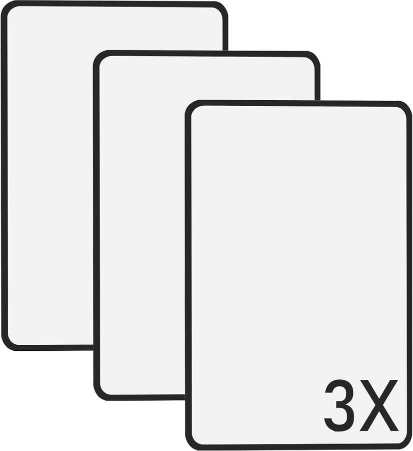 Leesloepen YUTOU 3 stuks vergroting bladenset vergrootglas voor hele pagina's Fresnel lens vergrootlens voor senioren lezen boeken landkaarten 18 × 12 cm