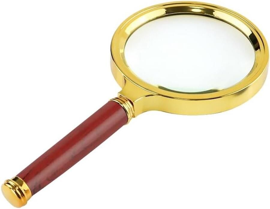 Leesvergrootglas 10 x vergroting met lens van 80 mm vergrotingsvergrootglas voor senioren en slechtzienden voor het lezen van boeken en kranten voor precisiewerk