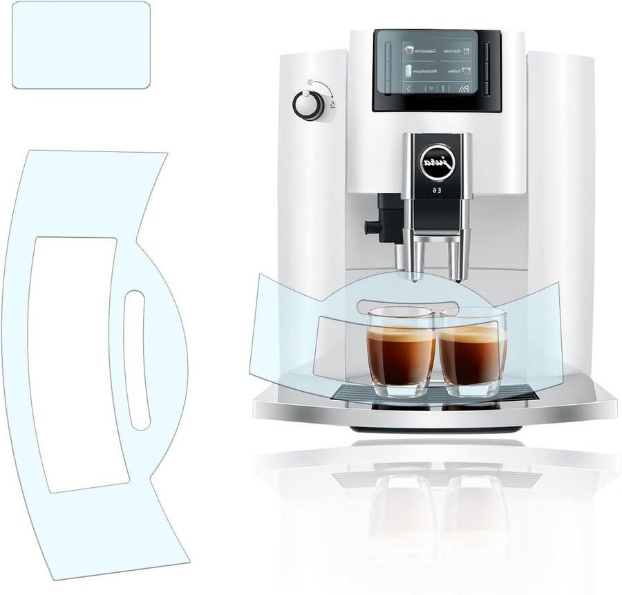 Lekplaat en displaybescherming Krasbescherming Koffiemachine Beschermen Gemaakt in Duitsland SET