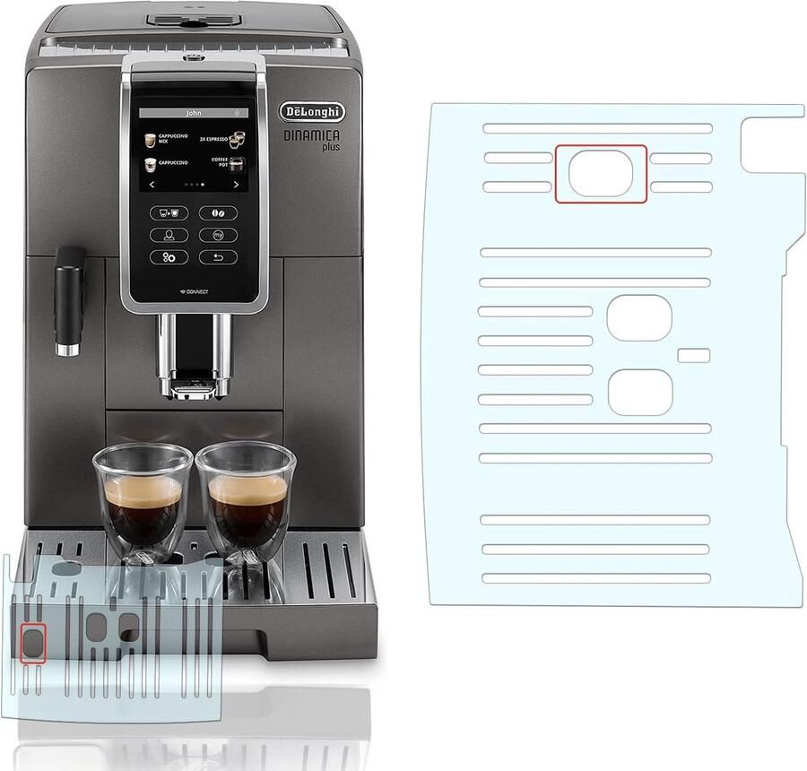 Afdruipplaat Krasbescherming Lekbak Bescherming Koffiezetapparaat Op Maat Gemaakt Transparant