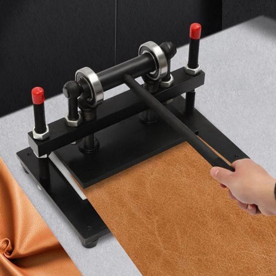 Leren Snijmachine – Snijmachine Voor Leer – Handmatige Snijmachine – Leer Snijapparaat – Stalen Constructie – Tot 2 Ton Druk