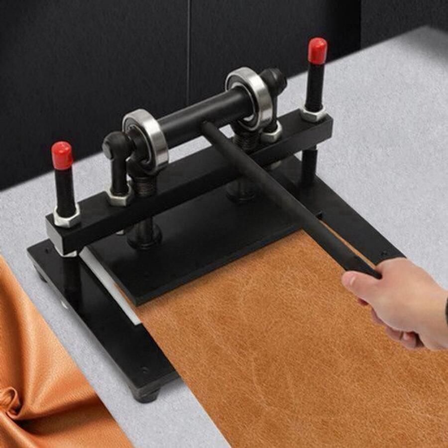 Leren Snijmachine – Voor Leer – Handmatige Snijmachine – Leer Snijapparaat – Stalen Constructie – Tot 2 Ton Druk