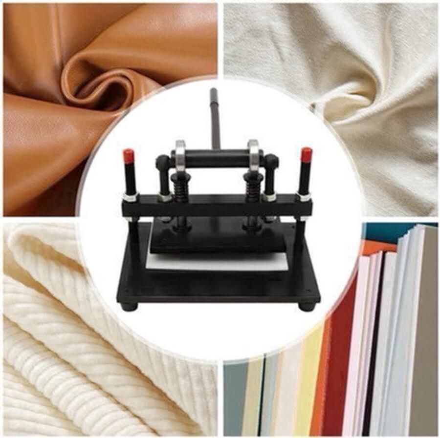 Leren Snijmachine – Voor Leer – Handmatige Snijmachine – Leer Snijapparaat – Stalen Constructie – Tot 2 Ton Druk