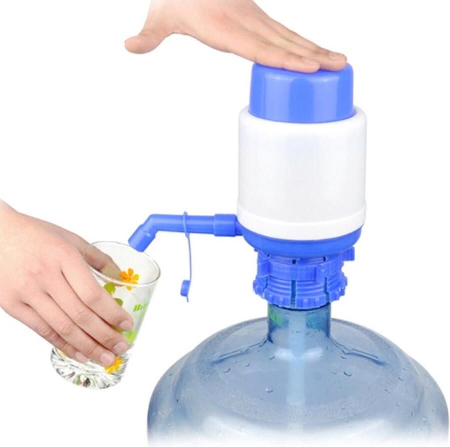 Let op type!! Middellange gebotteld drinkwater Hand druk pomp Dispenser Water druk apparaat