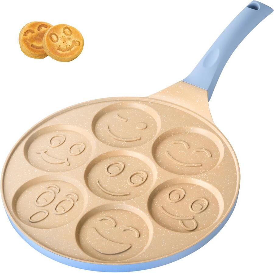 Leuke Pannenkoekenpan met Anti-aanbaklaag Ideaal voor Kinderen 26 cm Voor Alle Kookplaten