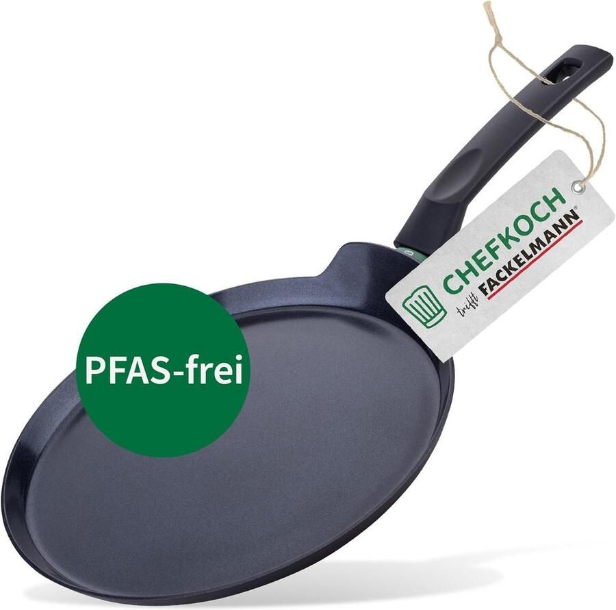 Lichte Aluminium Pannenkoekenpan 26 cm met Keramische Anti-Aanbaklaag Geschikt voor Alle Warmtebronnen Inclusief Inductie