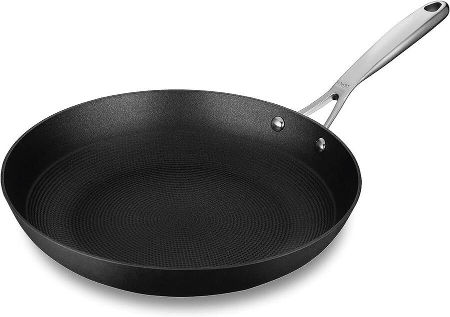 Lichte Gietijzeren Koekenpan 20 cm Voor Inductie Gas & Oven Anti-aanbak & Roestvrij