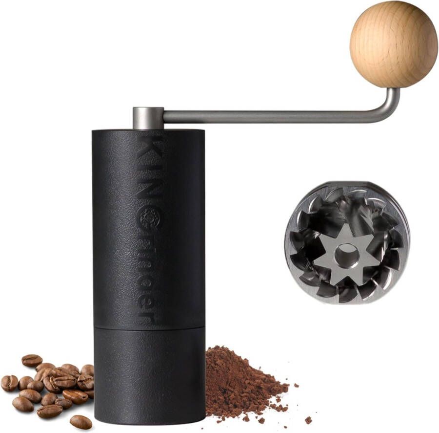 Lichtgewicht Handmatige Koffiemolen voor Moka Pot en Franse Pers – Roestvrij Stalen Conische Maalwerk met 20g Capaciteit