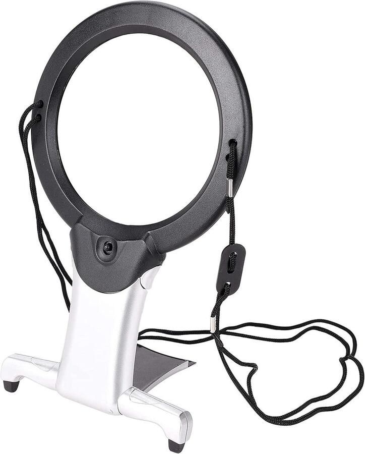 Lichtvergrootglas 2-in-1 handsfree nekopknoping koord bureaustandaard naaien sieraden hobby