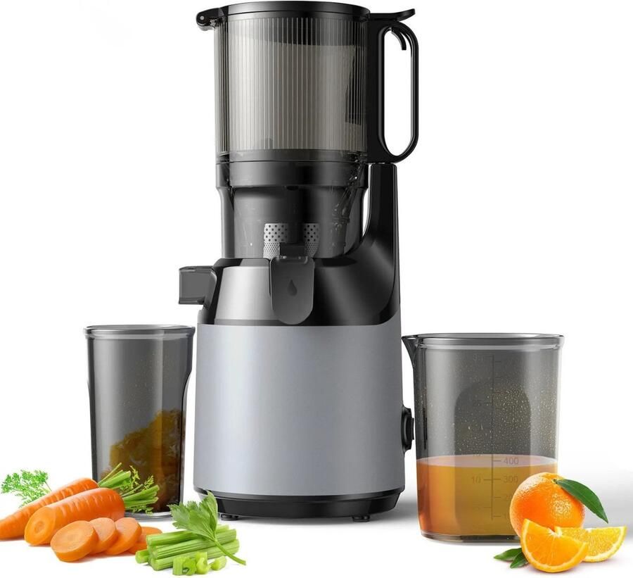 Lifero Slowjuicer – Sapcentrifuge – Juicer voor Groenten & Fruit – 1 8L 250W – Met Pulpcontainer – Groenten en Fruitpers