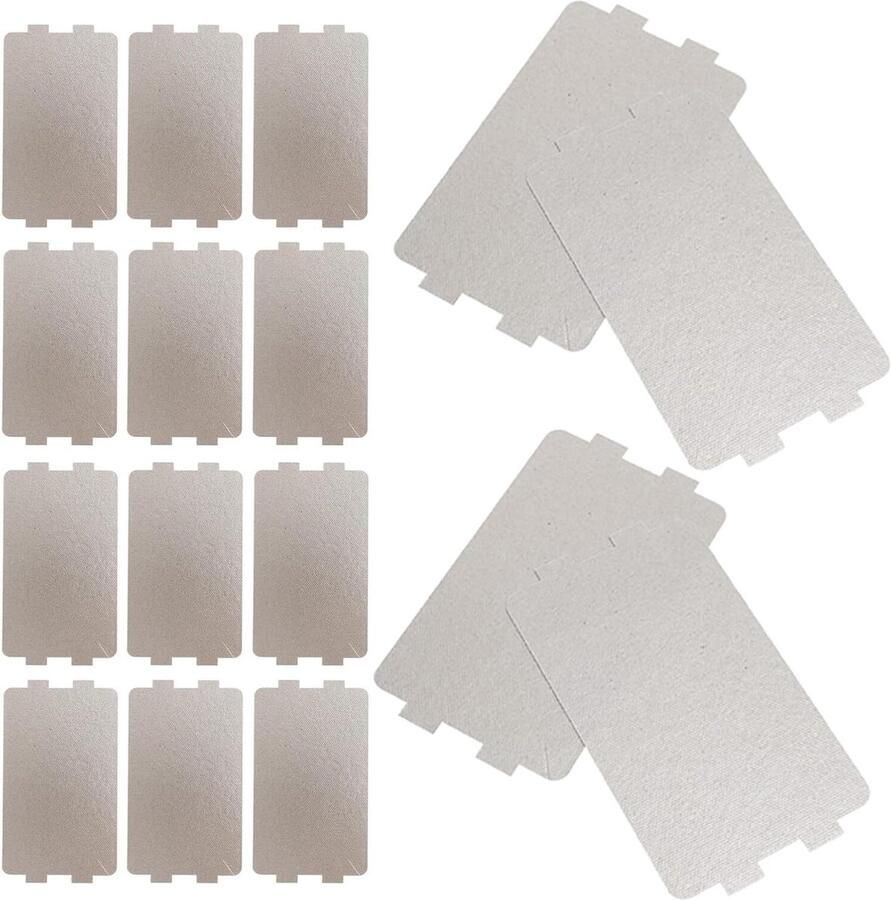 LIFKOME 18 Stuks Mica isolatiemat Magnetronovengedeelte Microgolfoven accessoires magnetron mica plaat platen voor magnetron magnetronaccessoires oven Dark Grey