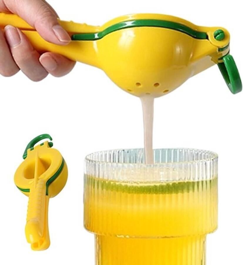 Limoenpers Citruspers Keuken Gadget Sap Extractie Ergonomisch Antislip Ontwerp 28 x 8.5 x 28 cm Groen