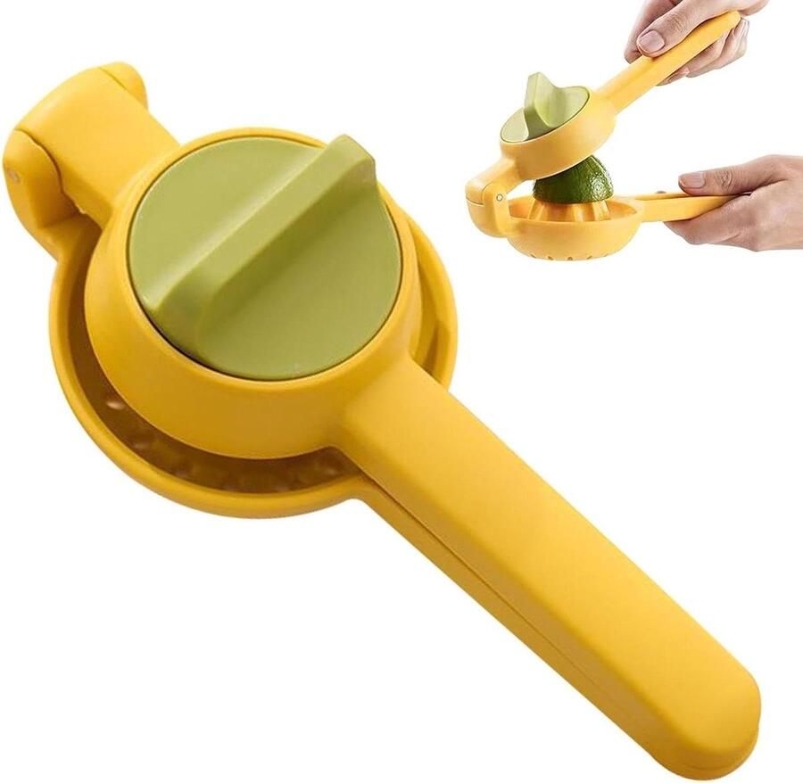 Limoenpers Citruspers Handpers Sapcentrifuge Vers Sap Maken Ingebouwde Gaaszeef 23 x 8.5 cm Meerkleurig