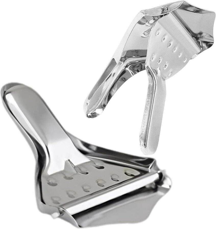 Limoenpers Roestvrij Staal Citruspers Set Sap Maken Voedselveilig Materiaal 2 Stuks Zilver