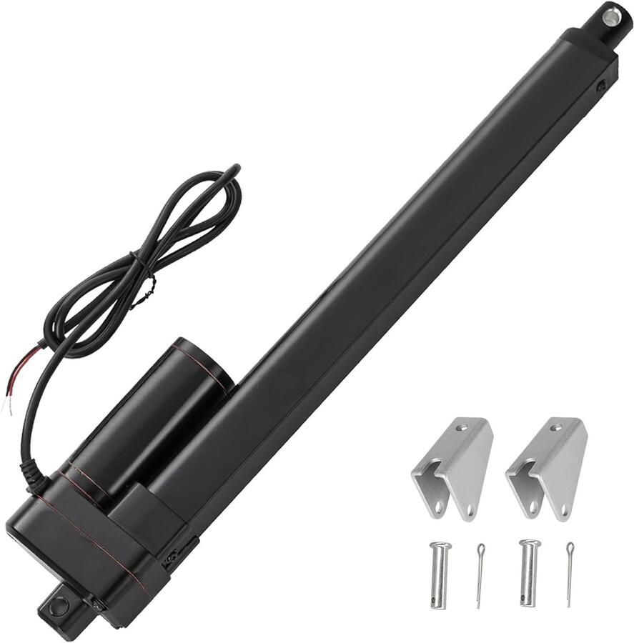 Lineaire Aandrijving Elektrische Cilinder Hefsysteem Automatiseren Waterdicht IP65 250 mm Slag Zilver