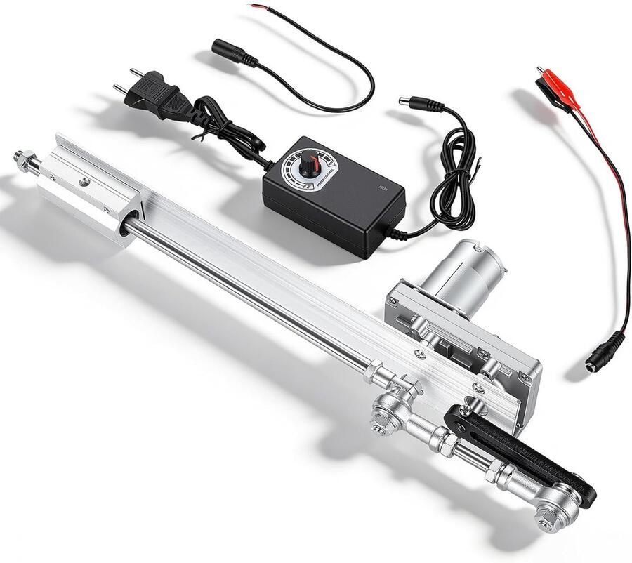 Lineaire Actuator Motor Hefpiston Doe-het-zelf Projecten Verstelbare Slag 2-8 cm Slag Zilver