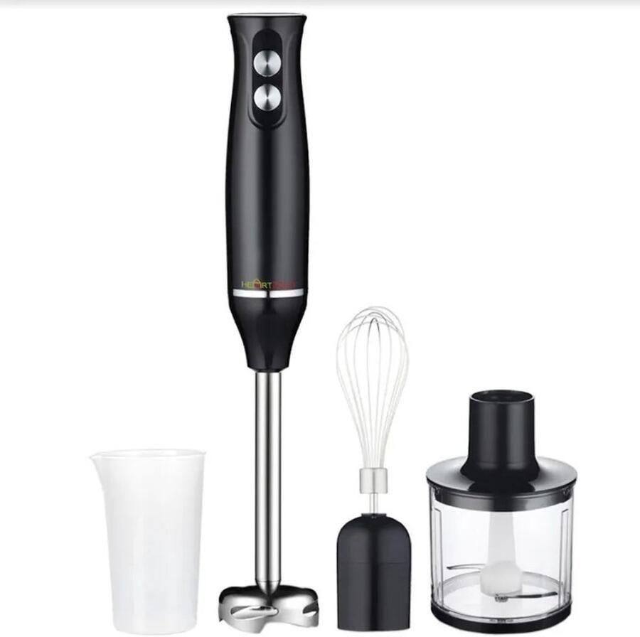 Linkforu 4 In 1 Staafmixer Blender Hakmolen Garde 500W Vermogen 2 Snelheden Smoothies Soepen Babyvoeding