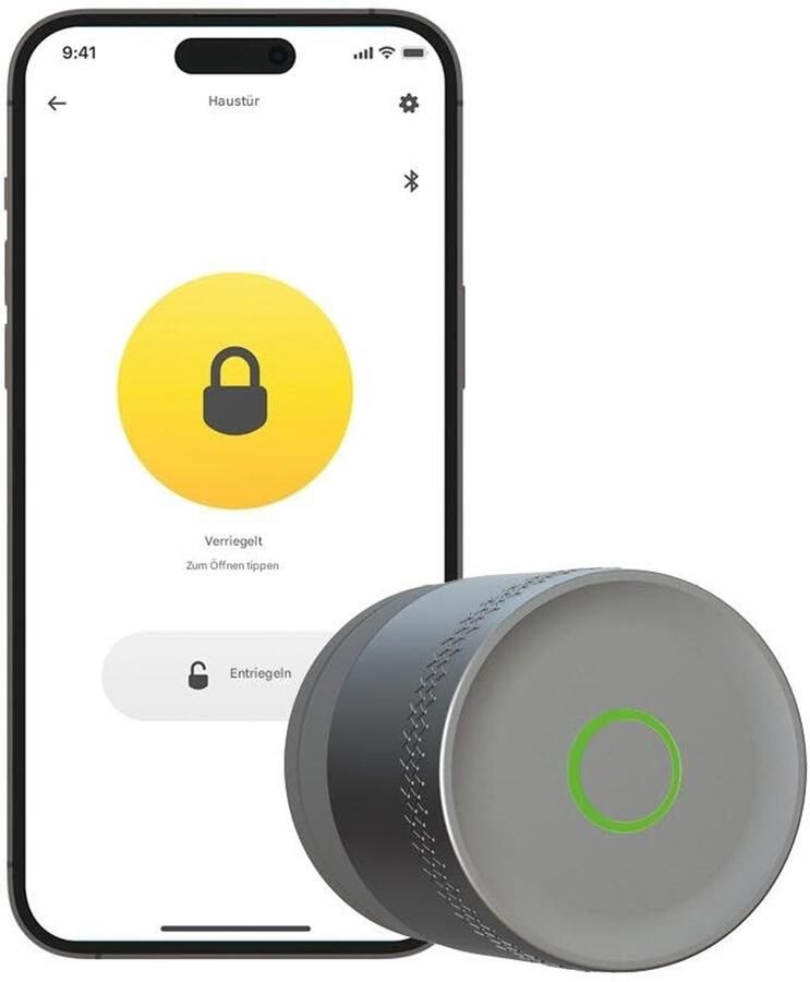 Linus Smart Lock L2 Lite Zilver 05 109100 SI Sleutelloze toegang Eenvoudige installatie Matter compatibel Digitale sleutels Activiteit in realtime Yale Home app