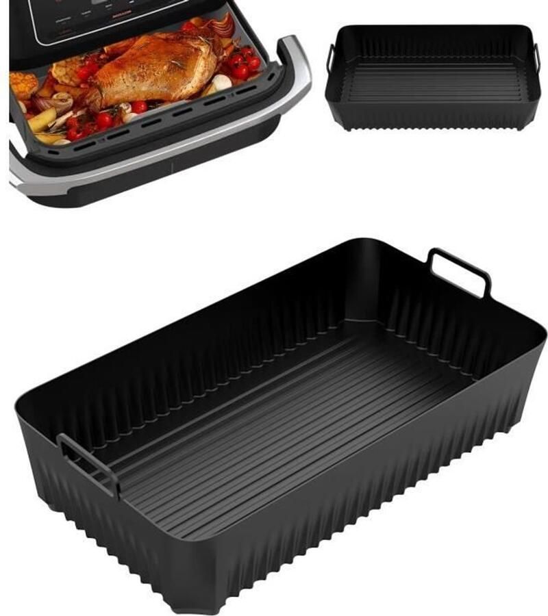 LISM-Airfryervorm Geschikt voor Ninja Foodi siliconenmateriaal 10 4 liter airfryer accessoires zwart
