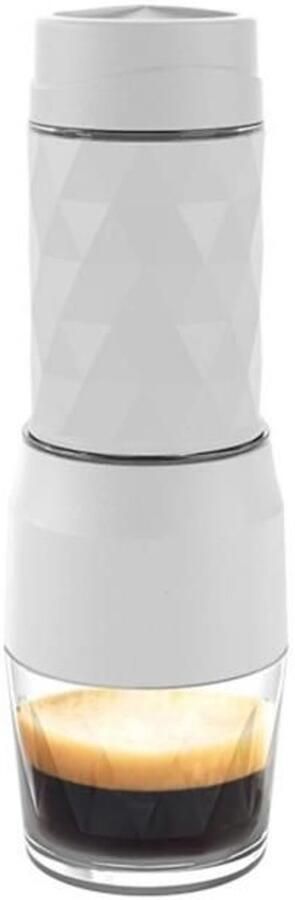 LISM-Draagbare espressomachine druk 13-18 bar kopinhoud 120 ml waterreservoirinhoud 80 ml geschikt voor situaties wit