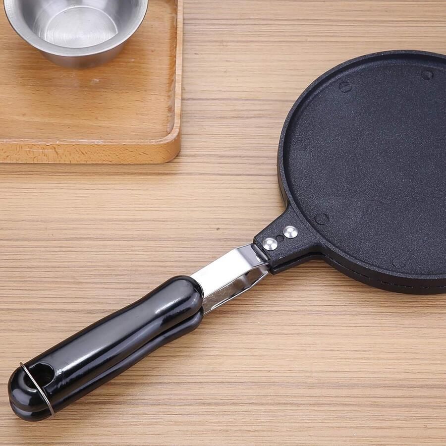 Loempia Maker Wafelkegel Bakker Thuis Snacks Maken Anti-aanbak Aluminium 40 x 18 cm Zwart