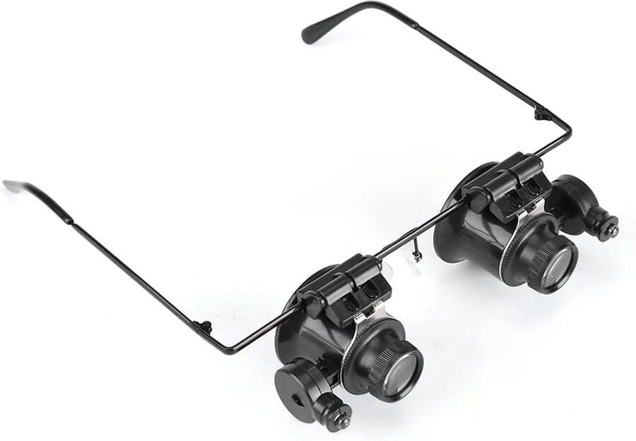 Loep met Verstelbare Horlogemakers Lenzenvloeistof 20x Vergrootglas Juwelier Tool Led Light Lensloep