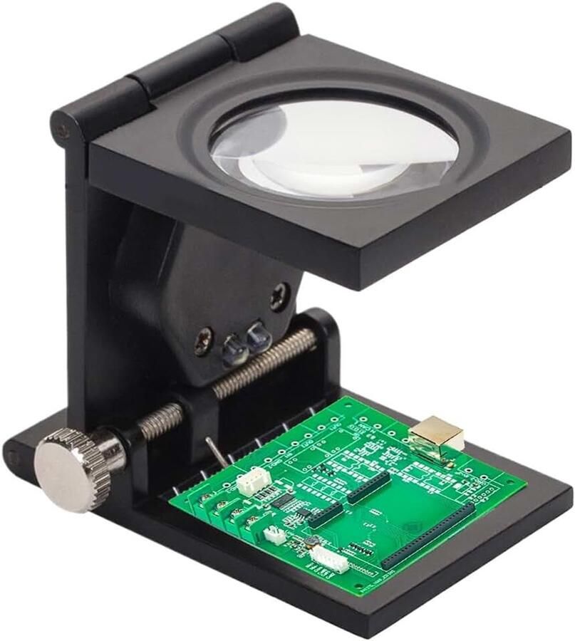 Loupe 10X Opvouwbare Loep met Verlichting Vergrootbril voor Horlogereparatie voor Hobby Vervaardigen Solderen Elektronica Lezen Kaarten Stoffen Verzamelen